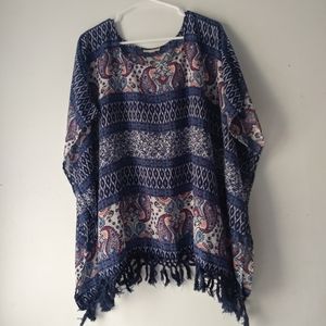 Dress Barn Boxy Top Shirt Blouse  Sz 1X